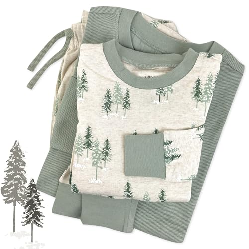 Image of Butterblu Family Jammies Matching Holiday Christmas Pajama Sets | GOTS Certified Organic Cotton for Baby, Toddler, Kids, Adults, and Pets, with Pockets, Perfect for Family Photos