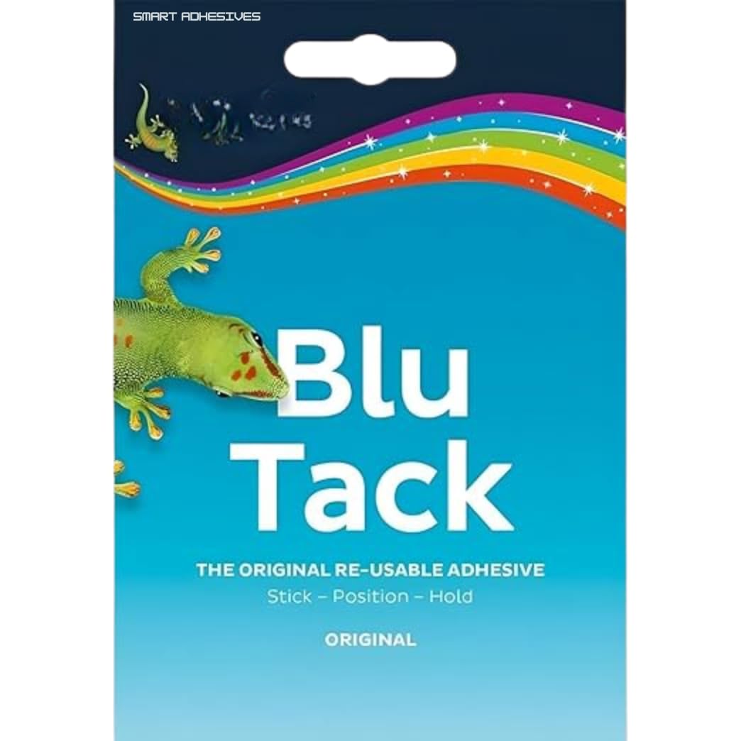 Adesivo Riutilizzabile Bianco 4x BLU TACK Bianco Bostik - Adesivo Riutilizzabile E Sicuro Per Casa, Ufficio E Artigianato Pasta Adesiva Riutilizzabile Per Poster - Foto 2