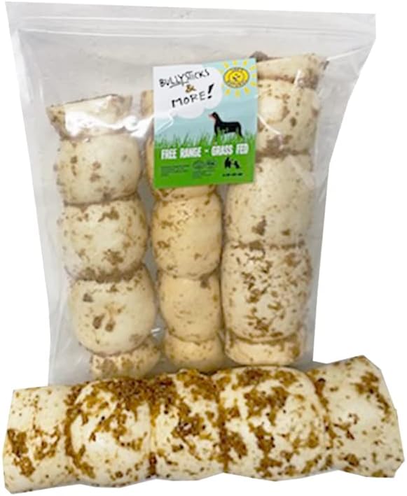 BULLYSTICKS & MORE 1012" Beef Cheek Rolls for Dogs (Bully