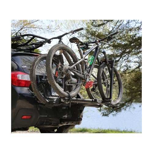 KUAT NV Base 2.0-1.25\" Hitch-Mounted 2-Bike Rack | Mountain Bike, Road Bike, Gravel Bike, or E-Bike Compatible Hitch Rack | No-Tool Install | Pivot System | All-Metal Robust Construction