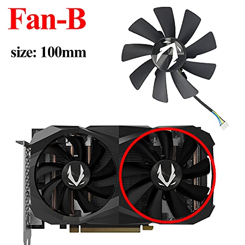 Image of Fan Replacement Cooler for Zotac RTX 2060, 87mm, 100mm Fans, Compatible with ZT-T20600K-10M, Desktop