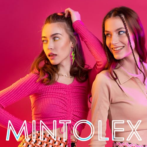 80s Neon Earrings for Women Acrylic Lightning Bolt Drop Earrings Retro 80s 90s Glow Party Accessories Neon Jewelry for Halloween Costume Outfit2