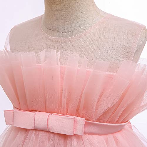6M-9T Infant Baby Girls Ruffle Ball Gown Party Pageant Lace Dresses4