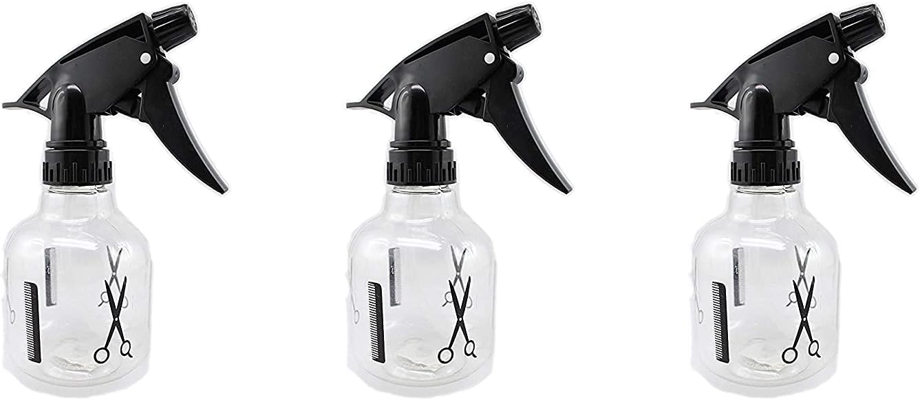 Multipurpose Professional Empty Spray Bottle for Home and Salon Use for Spraying Water on Face and Hair Dressing. (Pack of 3)