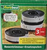 3 Stück Spule Rasentrimmer Ersatzspulen FRT 450 A1, FRT 430/10, FRT 430, FRT 500/8 mit Doppelfaden-Automatik