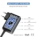 KFD Cargador Portátil 12V 2A 3A Adaptador Universal con 6 Conectores para...