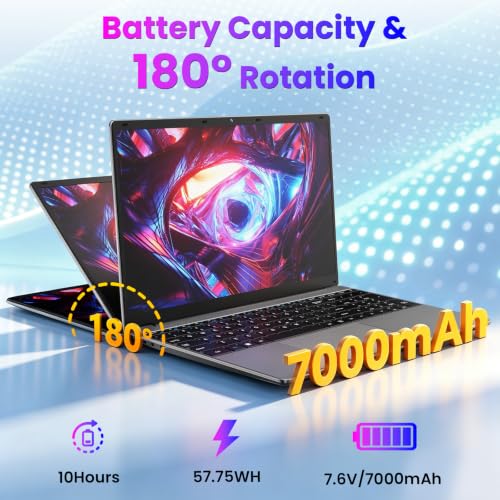 Image of 15.6 inch FHD Laptops with AI Assistant Included, Quad-Core Processor