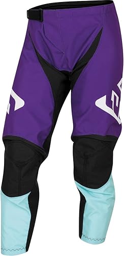 Answer Racing A22 Syncron Prism - Pantalones de moto todoterreno para niños y jóvenes, color morado, rojo rodamina, marisco, Y26