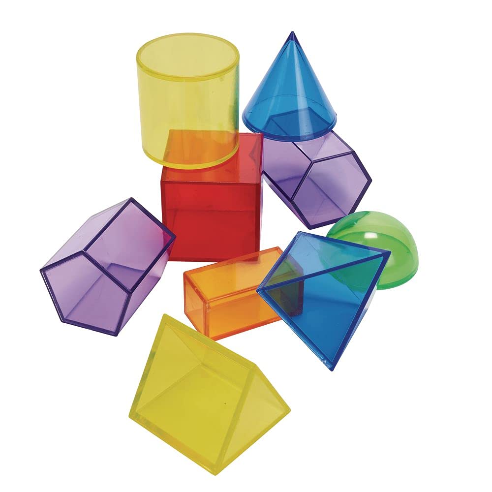 Excellerations STEM Translucent Geometric Shapes with Activity Cards