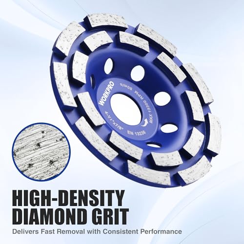 WORKPRO Double Row Diamond Cup Wheel