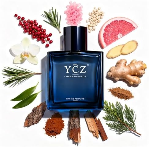 Ycz Midnight Marine Eau de Parfum for Men, 1.7 Fl Oz (50 mL), Long-Lasting Cologne, Fresh Marine & Woody Fragrance with Grapefruit, Ginger and Cedar Notes for Daily Wear, Date Night and Gifts — view 5