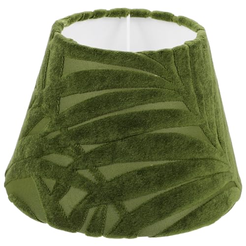 OSALADI Abat-Jour Vert Tissu 20.00 X 20.00 X 14.00 cm