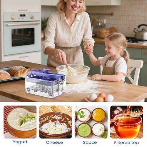 Préparation de jus de fromage maison avec la passoire multifonction compacte