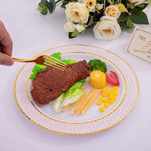 Liacere 200Pcs Gold Plastic Forks thumb #8