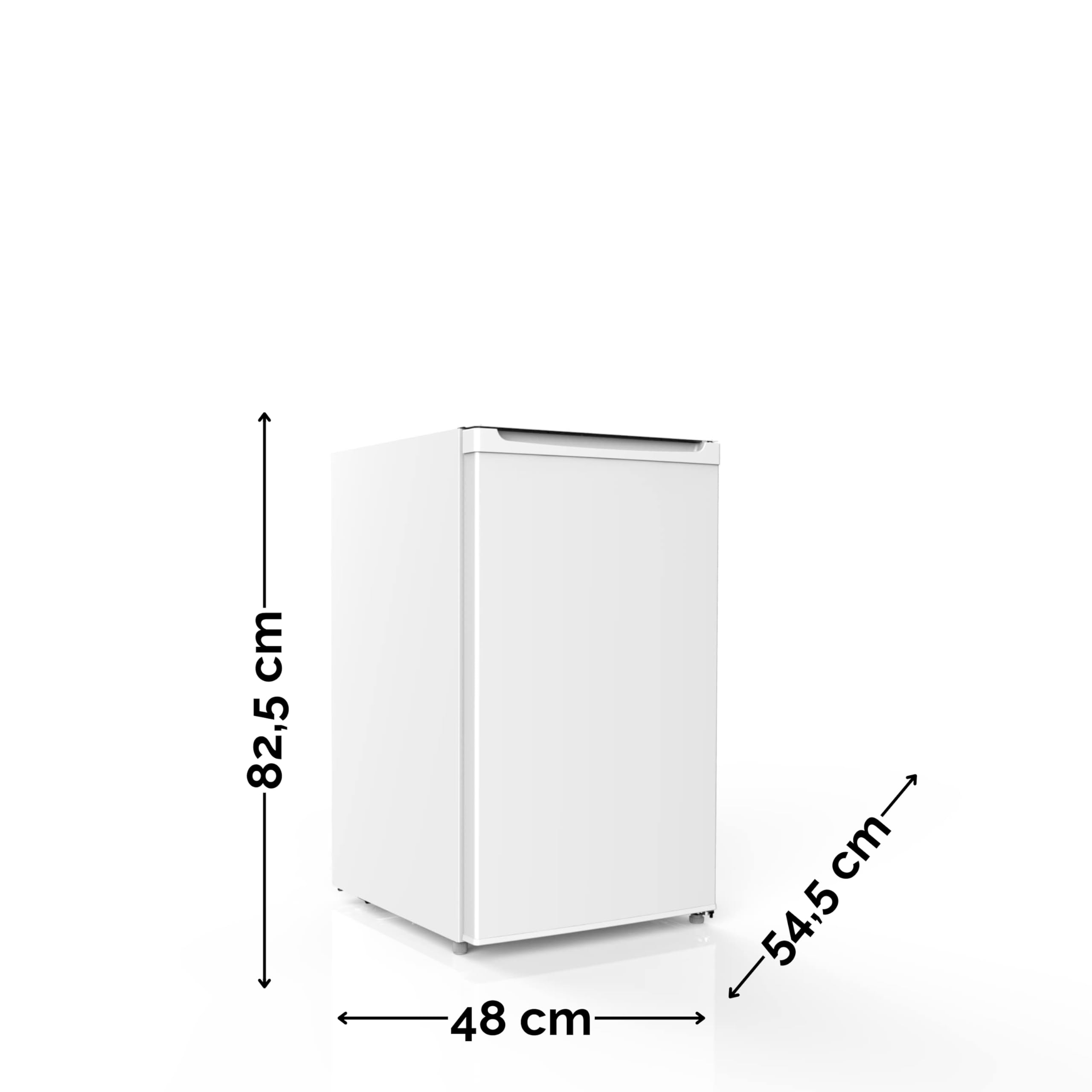 PKM Kühl- Gefrierkombination KS85.3EUB | weiß | 81 Liter Nutzinhalt | Nur 40 dB | Unterbau-Kühlschrank
