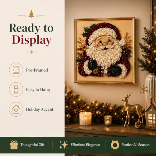 Christmas Pearl Art Kits for Adults, DIY Special Shape Diamond Art Kit (#F) by Generic - Used condition - Image 5