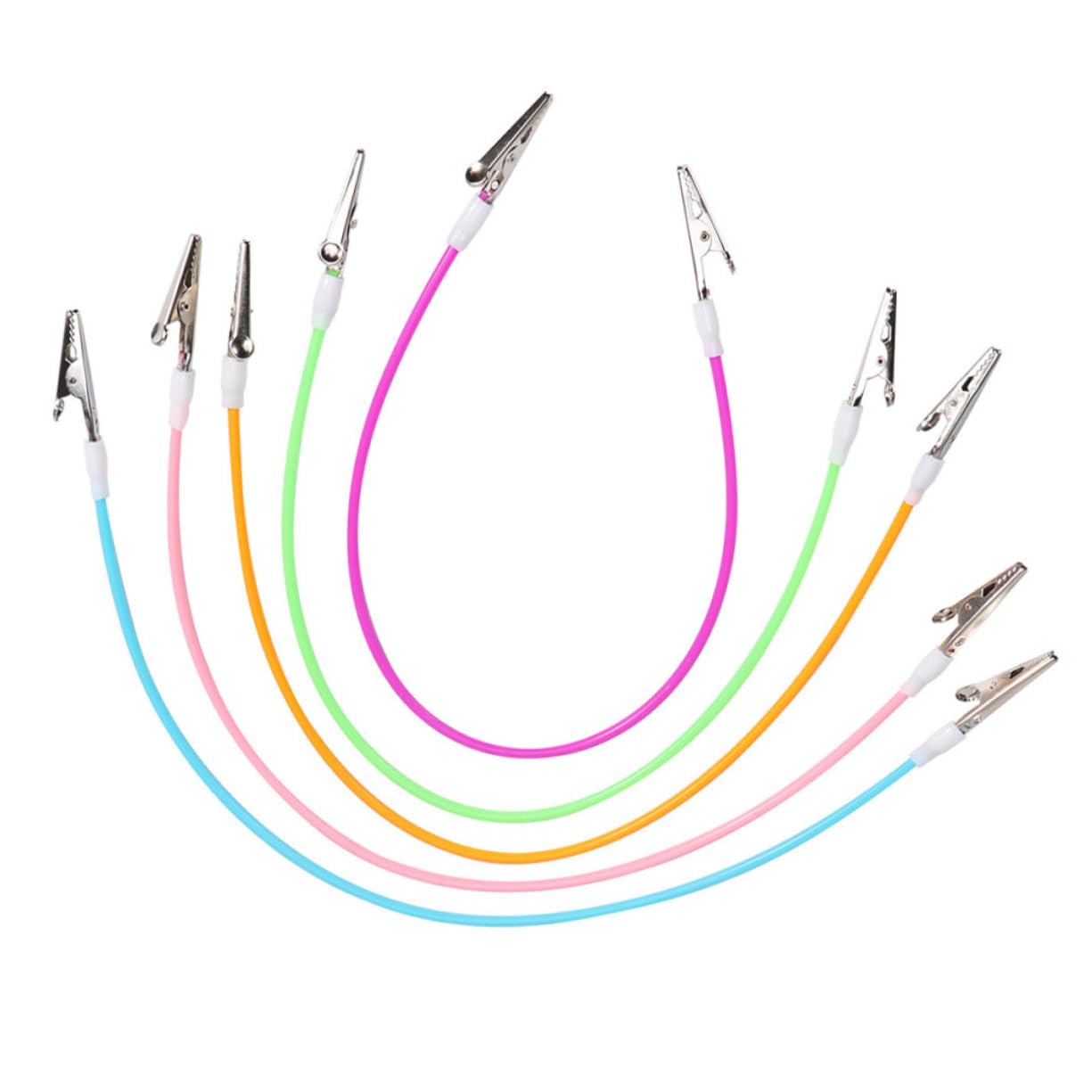 CIMAXIC Scarf Clip Set 5 Pack Napkin Clip Bib Holder for Boys and Girls Adults Babysitting Dinner Parties Random Color