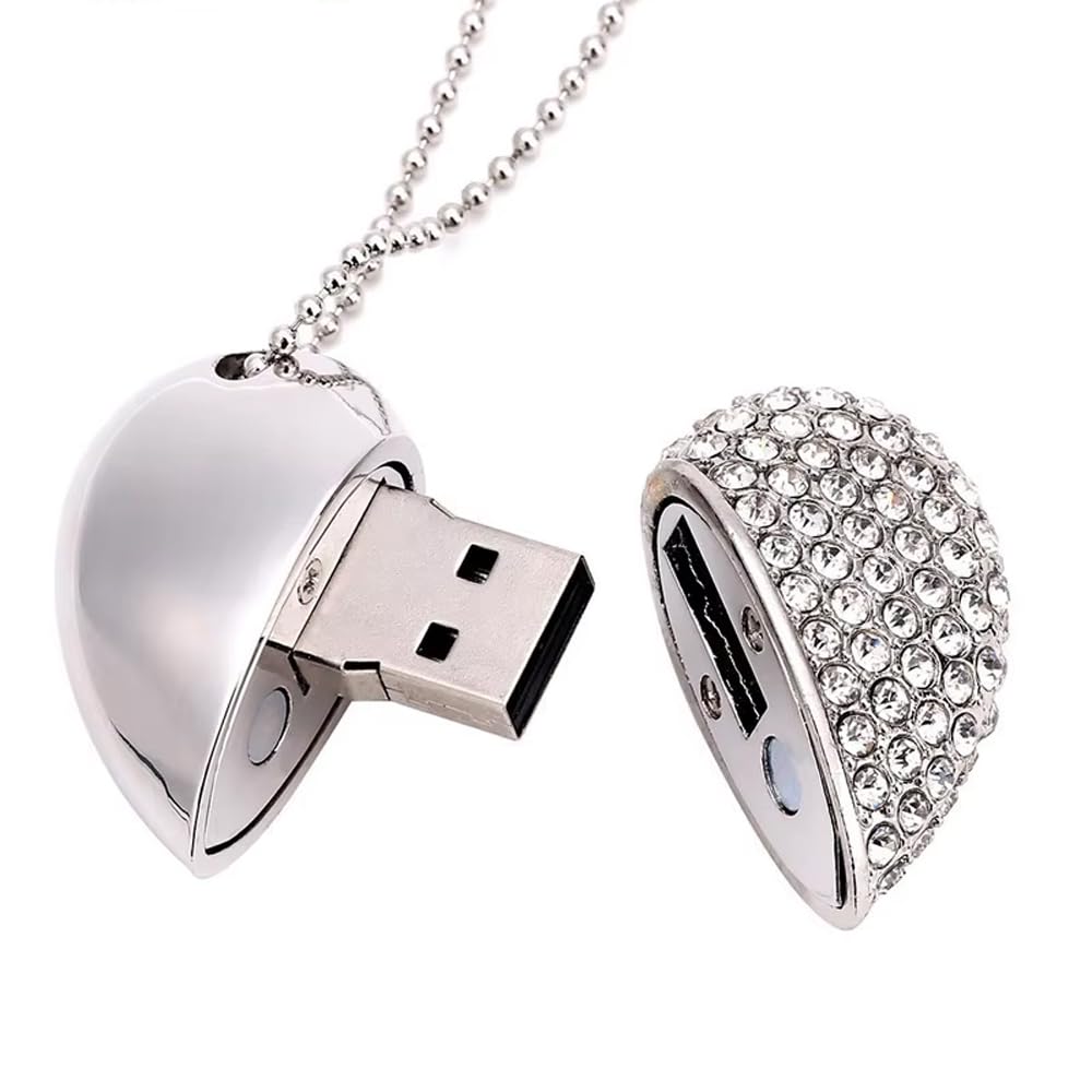 4 unidades de memoria USB 3.0 con diseño de corazón (64 GB)
