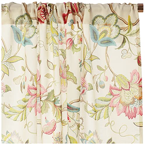 Ellis Curtain Brissac Panel Pair, 70 X 63 Tieback, Red #TOP2