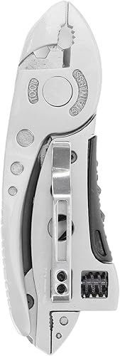 TOPINCN Llave ajustable multiherramienta práctica destornillador puntas alicates supervivencia emergencia engranaje montaje mano de obra adecuada