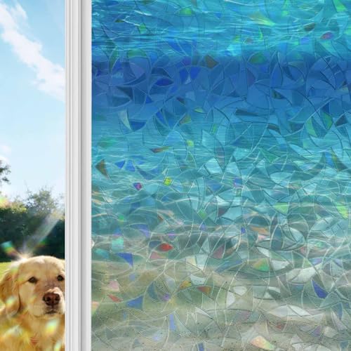 Vinilo Decorativo Para Ventana Azul 90x200 cm miniatura 1