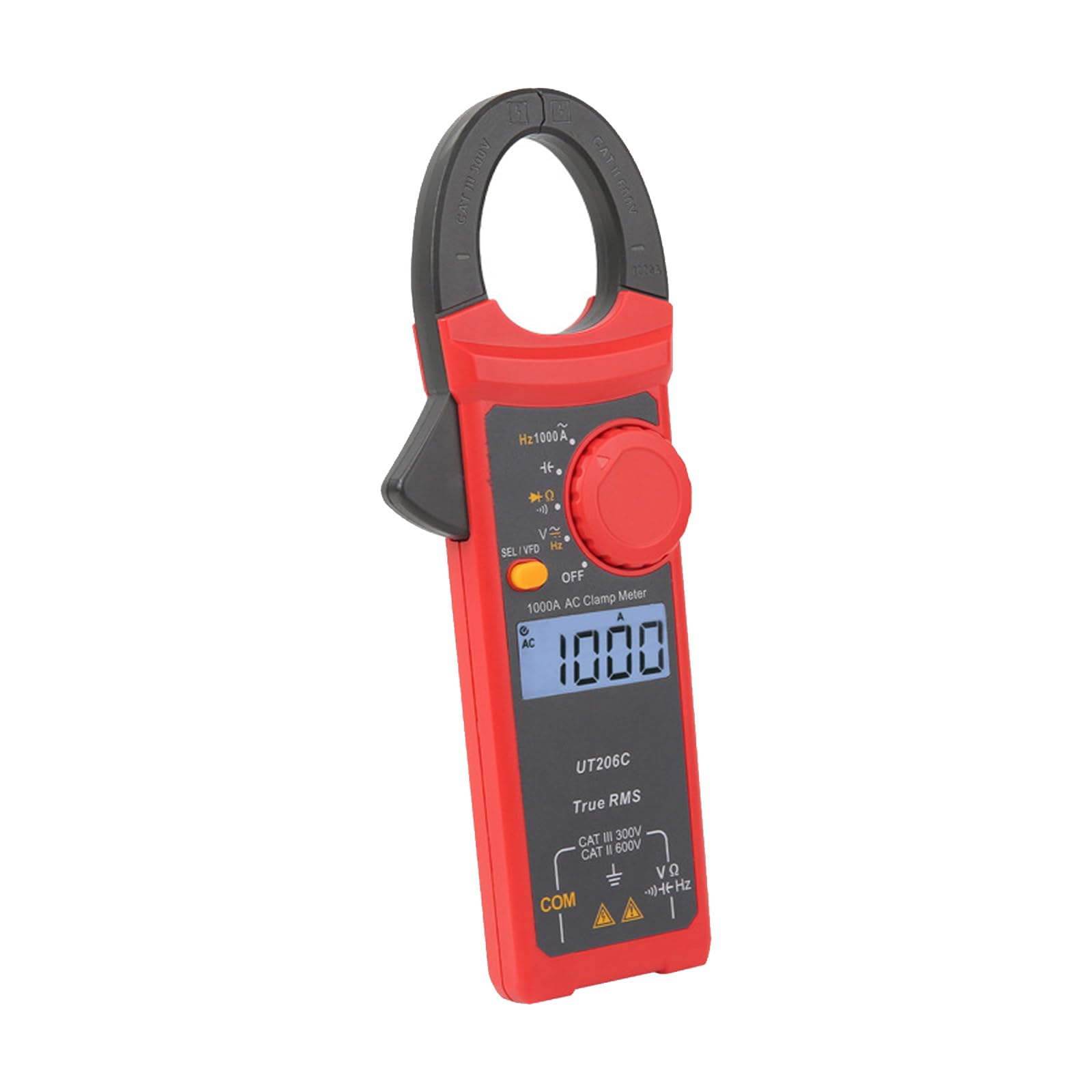 Zxfdsfdbnm Digital Clamp Meter 1000A Current 600V Voltages Truerms Ammeter Pliers Auto Rang 6000 Count Multimeter Tester Current Voltages Tester