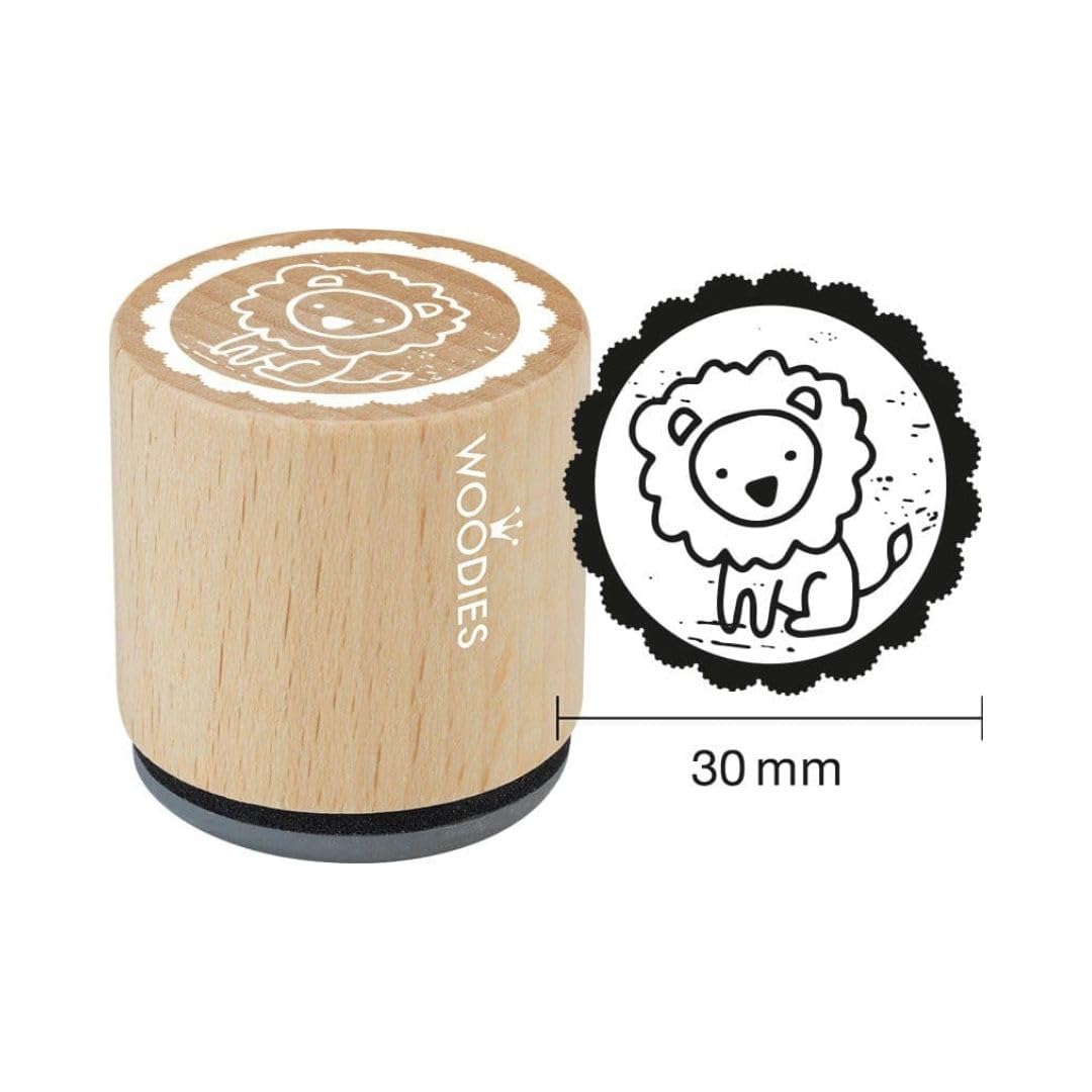 Woodies Mini Tampon Souris, Bois, Bois, 1,5 X 1,5 X 3 Cm