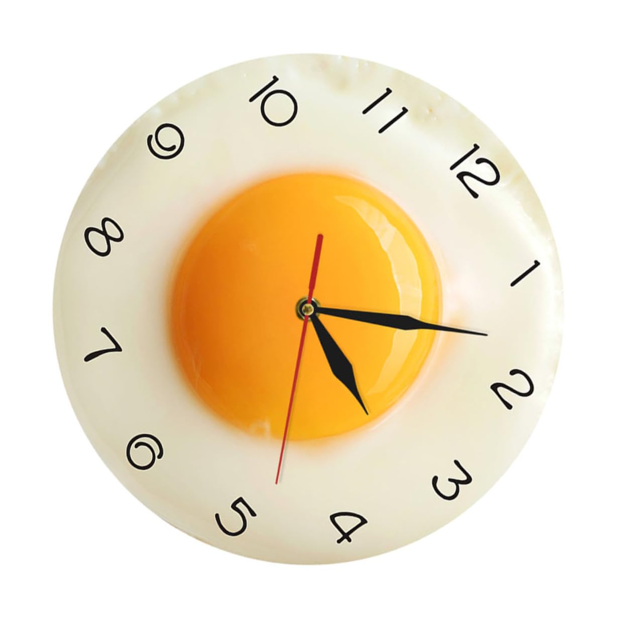 Horloge œuf poché jaune et blanc, le design original chez vous