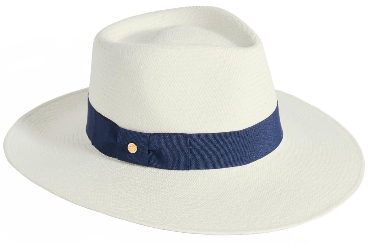 Failsworth Millinery Chatsworth Ladies Panama Hat in Navy, Size: Medium-Large
