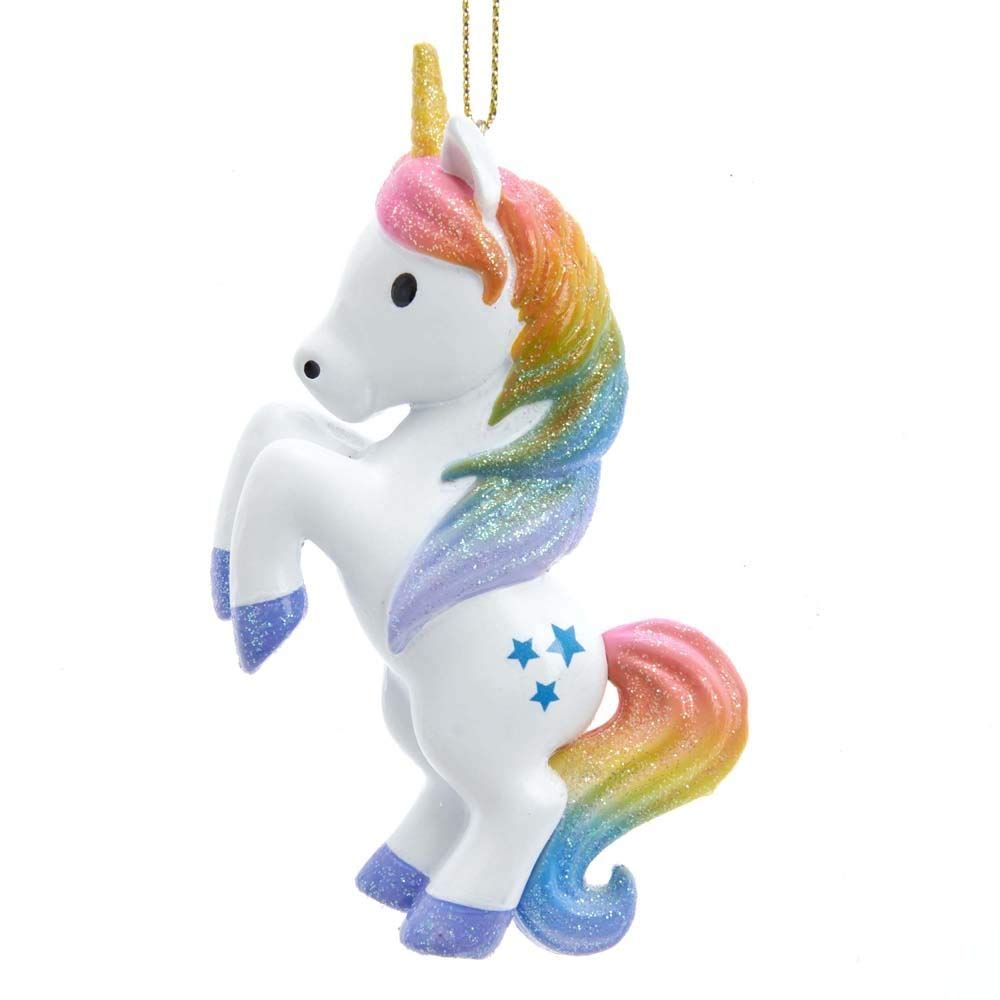 Amazon.com: Kurt Adler H7547 Unicorn Blow Mold Ornament, 4-inch