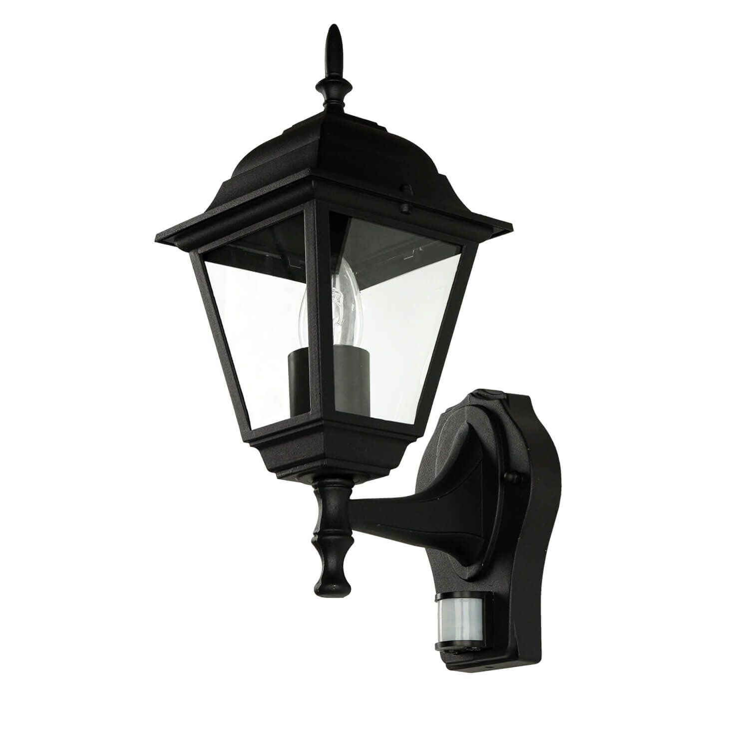 Rustikale Wandleuchte in schwarz inkl. 1x 12W E27 LED 230V Wandlampe aus Aluminium für Garten/Terrasse Garten Terrasse Lampe Leuchten Beleuchtung