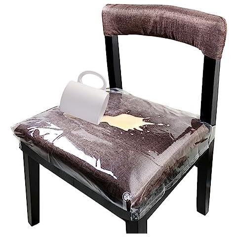 RoleDes Clear Dining Chair Covers Cover