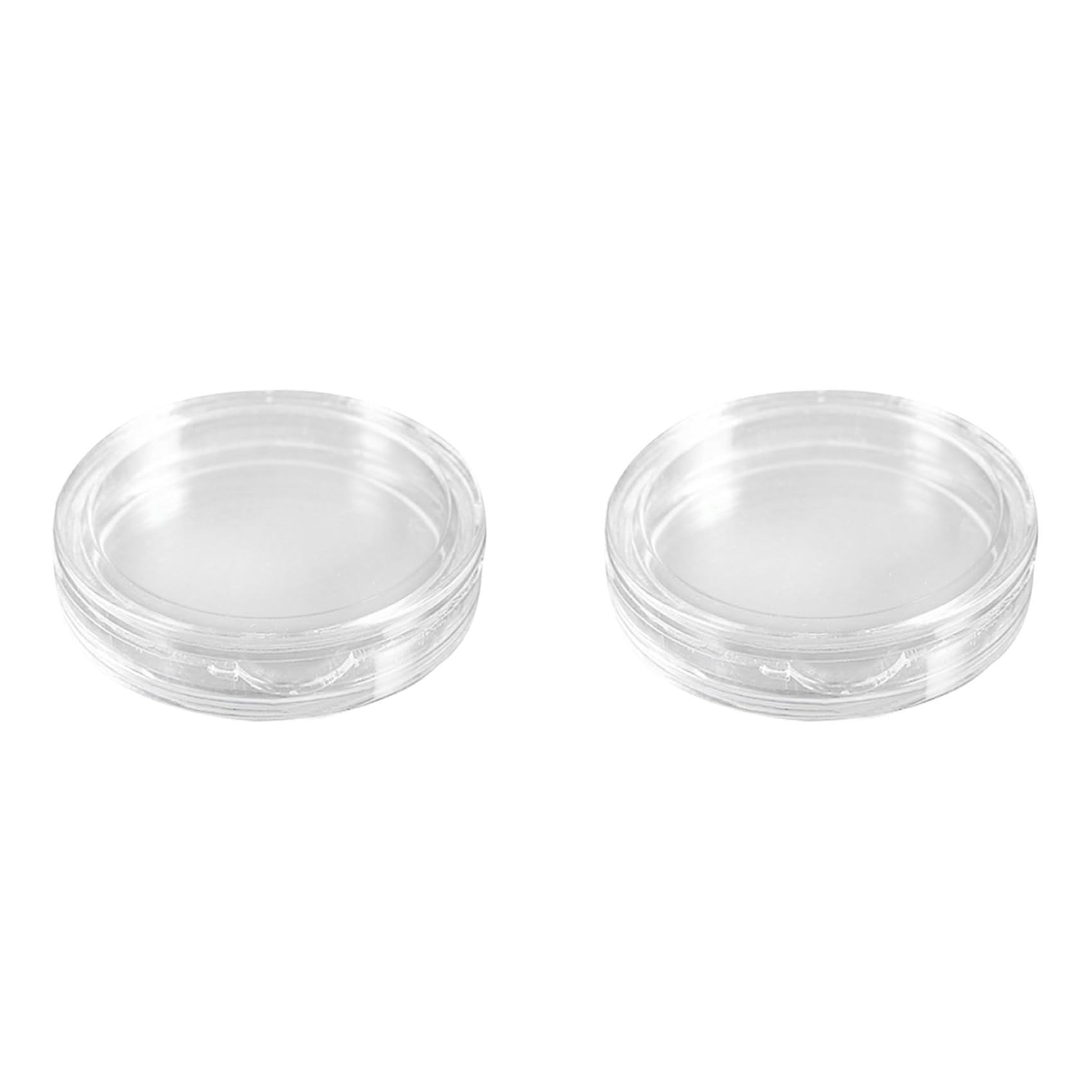 Istovo Transparent 20 Pcs Small Round Plastic Coin Capsules Box 38Mm