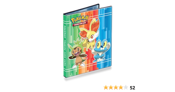 Amazon Com Pokemon Xy Combo Album 4 Pocket Page Portfolio Pokemon Trading Card Album Binder Chespin Fennekin And Froakie On Front Everything Else
