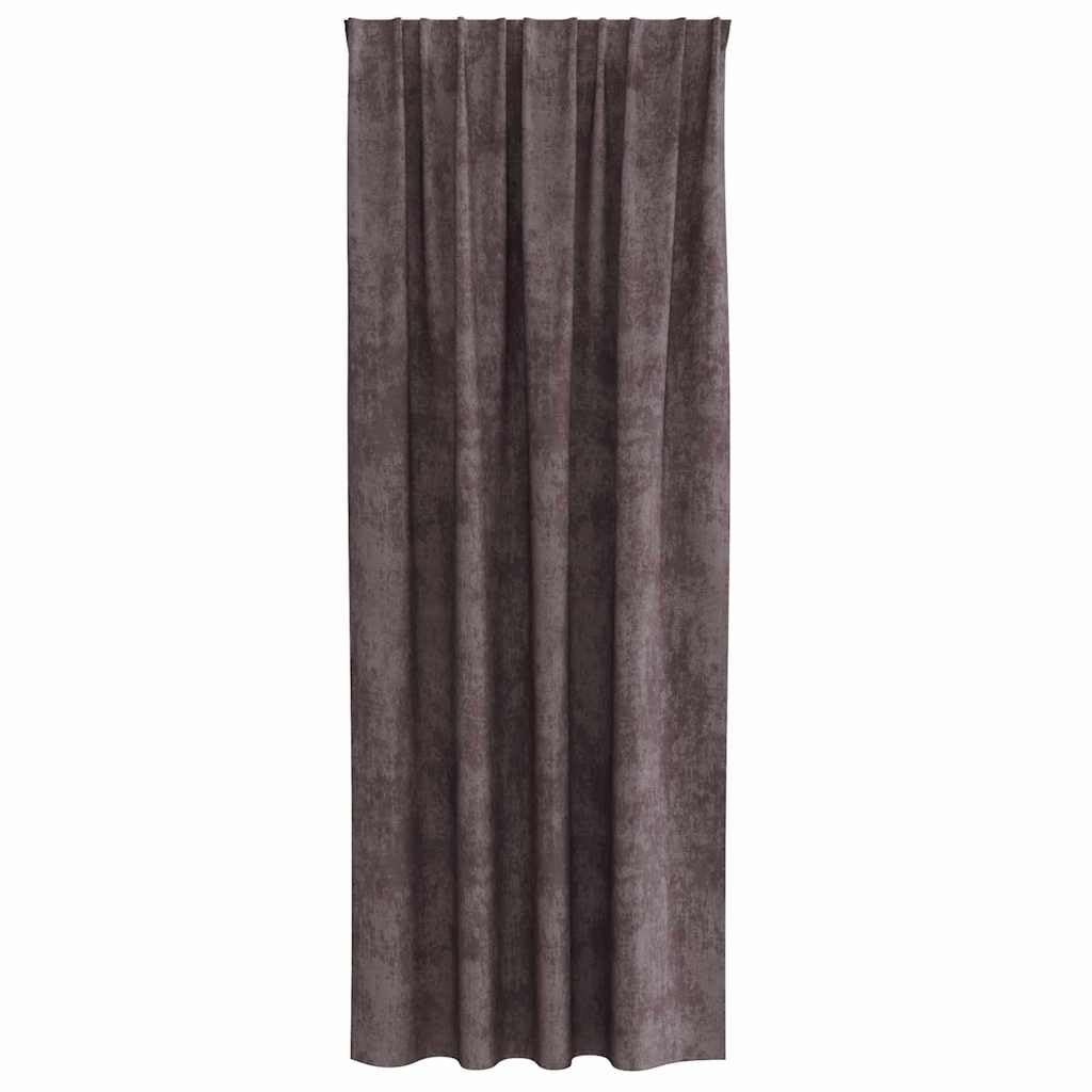 Cortinas de terciopelo marrón, 2 unidades, 245 x 140 cm, con oscurecimiento y opacas, térmicas para salón, dormitorio, habitación infantil, cortina con ojal y función de estor