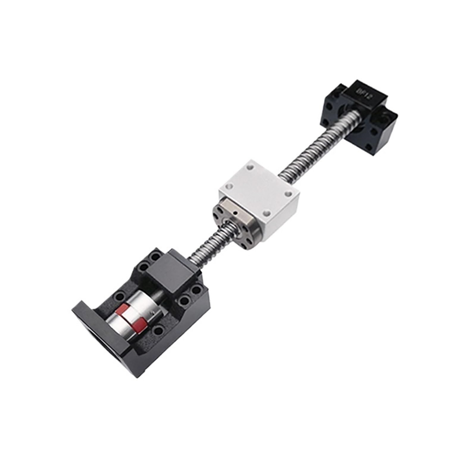 Metal Ball Screw nut end Processing SFU1604 12-57 Ball Screw Length 150-1000mm Screw Nut Holder Plus BK12BF12 Support Seat and Coupling Ball Screw(300mm)