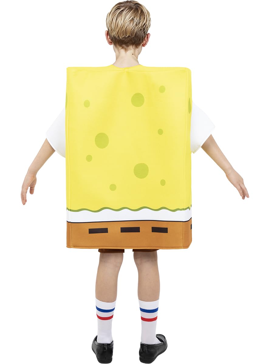 Funidelia | Spongebob Schwammkopf Kostüm für Jungen und Mädchen Zeichentrickfilm, Film und Serien - Kostüm für Kinder & Verkleidung für Partys, Karneval & Halloween - Größe 10-12 Jahre - Gelb