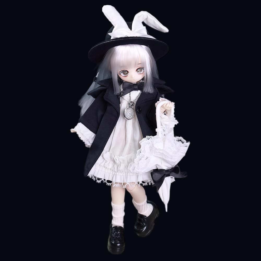 niannyyhouse 1/8 Poupée BJD Ball Jointed Doll, Unspoken Collection Girl Series - Avec vêtements, déguisement - Figurine à collectionner - Boîte simple (Whispers of The Lily of The Valley - 1 pièce)