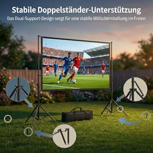 Proyector de pantalla con trípode ajustable para evitar reflejos 2