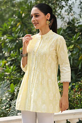 Image of Juniper Black Cambric Floral Print A-Line Tunic with Hair-Band