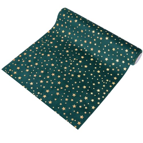 Gleemix Tischläufer Weihnachten Grün, 28x250cm Weihnachts...