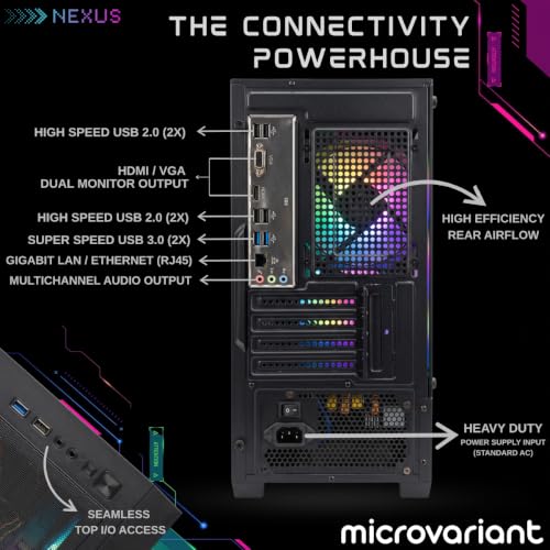 Image of Nexus I7 Premium Desktop PC | Core I7-4770 Turbo Processor| 16GB RAM | 256GB M.2 NVMe SSD | HD Graphics 4600 | WiFi 6 + BT 5.3 Dongle | Windows 11 Pro | Office 21 | 2 Year Warranty