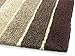 Chardin home Cordural Stripes Bath Mat, Set of 2 Bath Rugs (17 Inches x24 Inches & 21 Inches x34 Inches) | Non Slip Bathroom Rug, Machine Washable, Plush, Highly Absorbent |Brown-Beige Ombre
