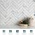 Soulscrafts Marble Mosaic Tile, Marble Tile 1x4 Herringbone Honed for Kitchen Backsplash Bathroom Wall & Floor Tile Contempo Blue, 5 Sheets/Box