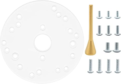 POWERTEC 71022 - Placa de enrutador de 6-12 pulgadas, se adapta a cable Porter, Bosch, Craftsman, Dewalt, Hitachi, Makita, Milwaukee, Ryobi