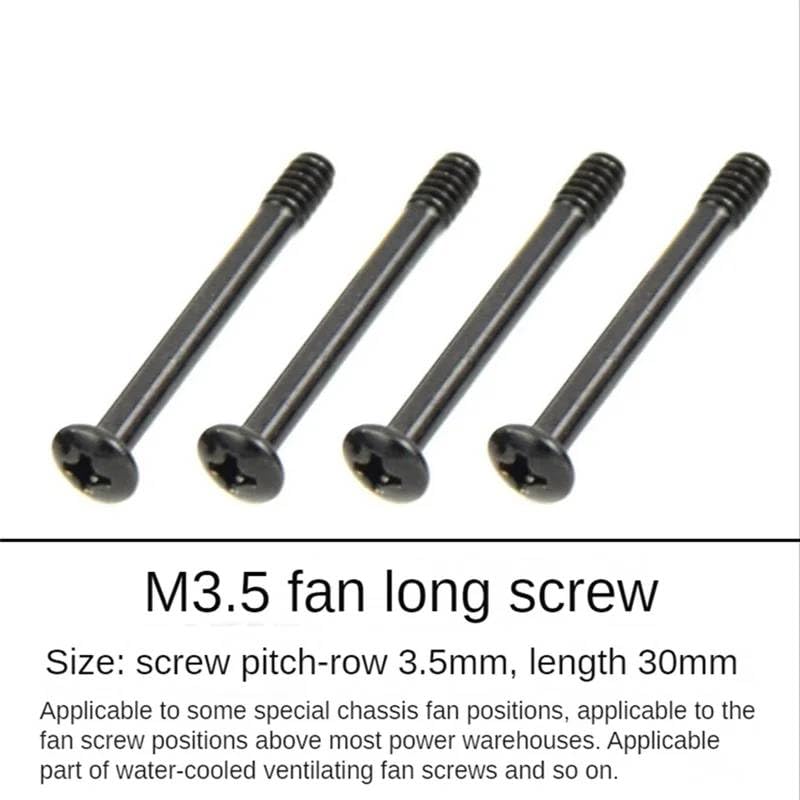 Image of Mann Mart‚25 Pack Computer Case Screws - Extended Length Round Head PC Mounting Screws for Water Cooling, Radiators & Fans - DIY PC Building