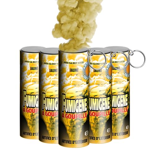 Fumigènes à goupille jaune 1 minute pour shooting photo