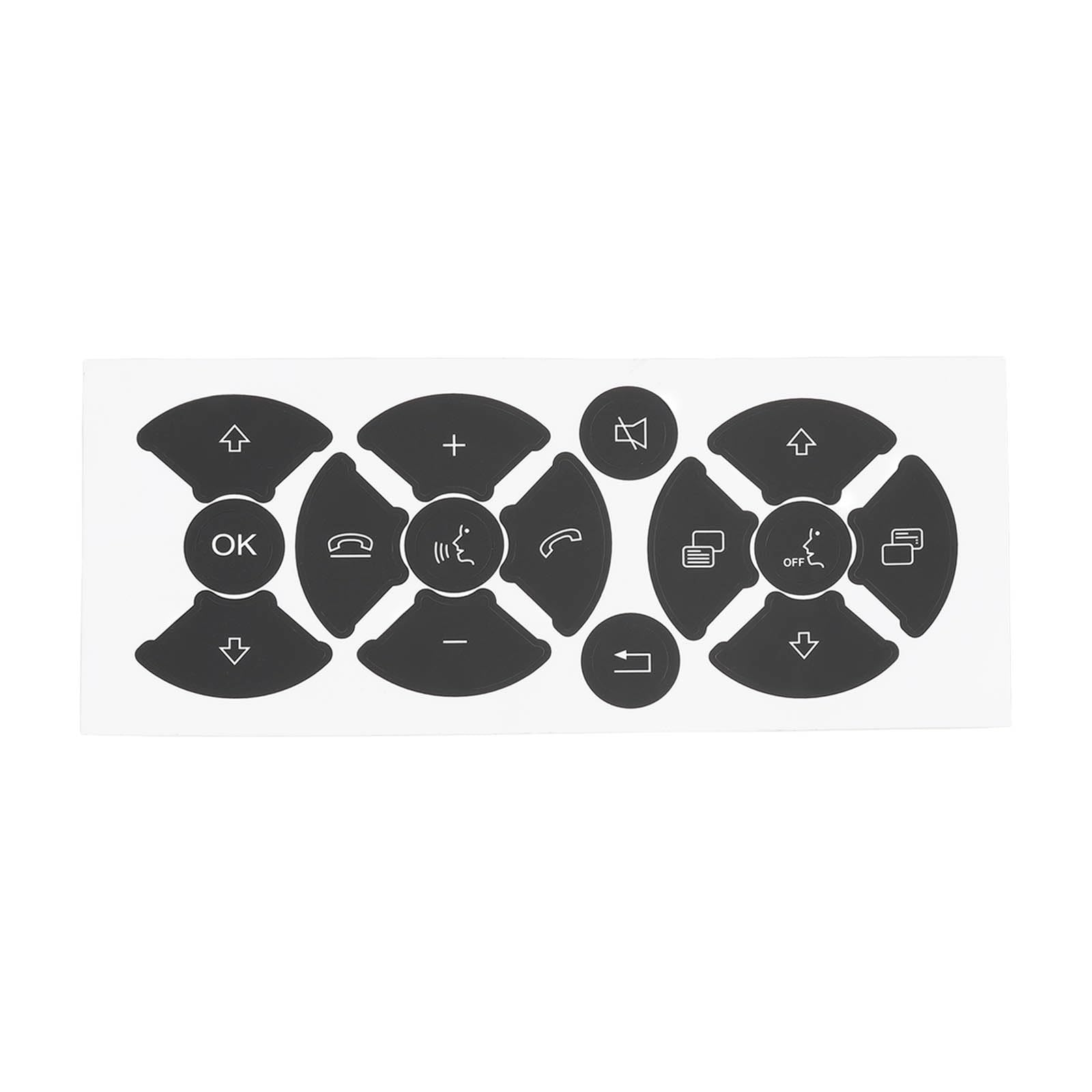 SG Store Matte Black Steering System Button Repair Stickers Vinyl Decals Compatible with Mercedes-Benz
