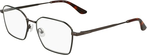 Calvin Klein Unisex Sunglasses, 009 Dark Gunmetal/Green, 55