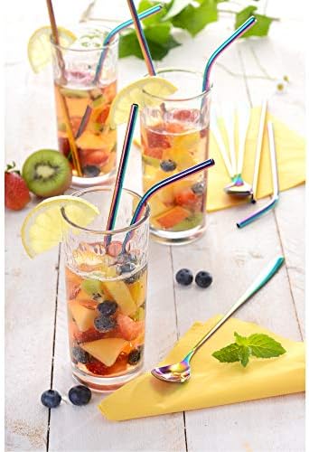 GRÄWE Drinking Straws Set 14-Piece Stainless Steel Multi-Coloured image 5